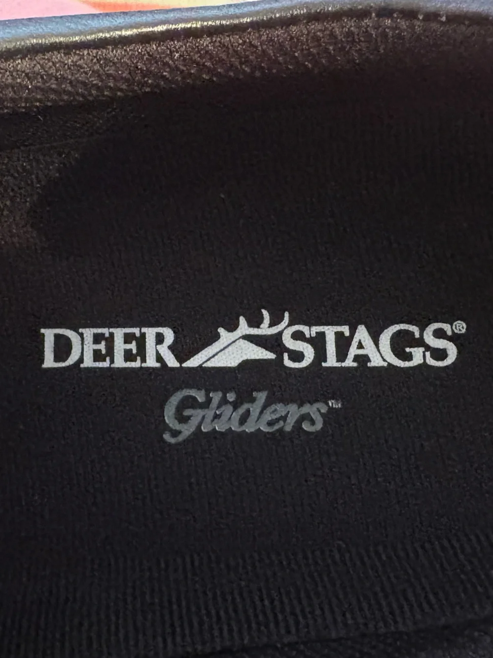 Deer Stags Black Leather Lace-Up Oxford